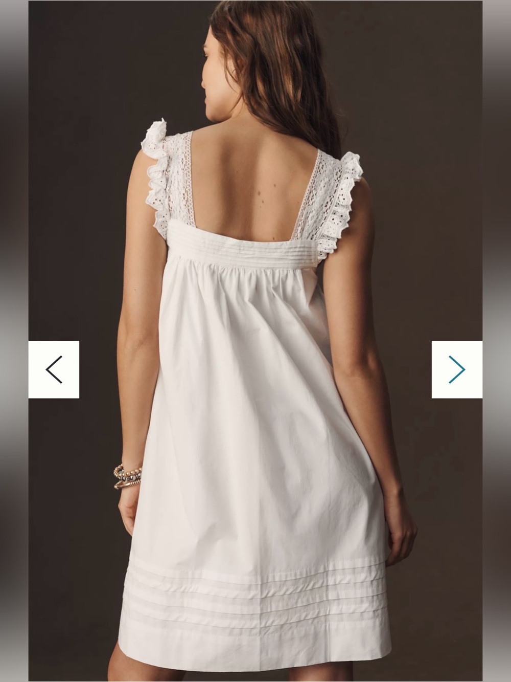 Sold/ not available NEW By Anthropologie Sleeveless Poplin Mini Dress SIZE S - Picture 2 of 8